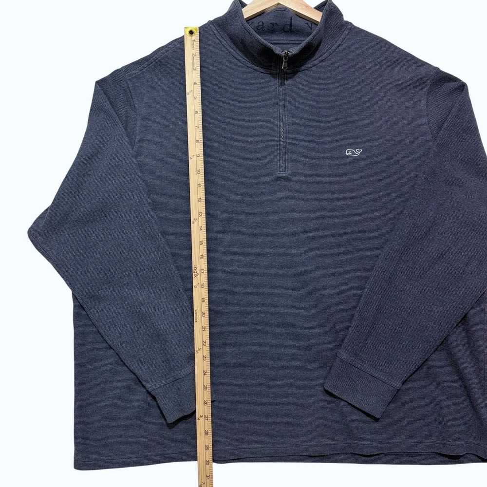 Classic Vineyard Vines Men's Blue Saltwater Quarter Zip size 3XB Old Money Style - Picture 7 of 9